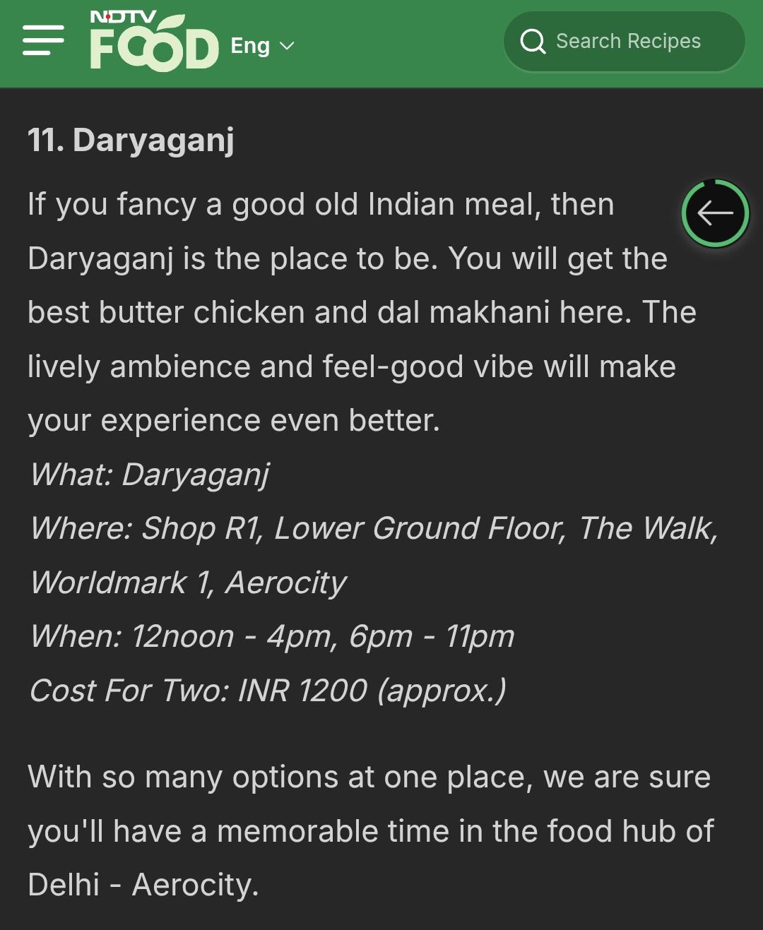 Daryaganj Restaurant